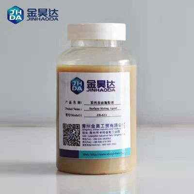Agente For Paper Board de la pureza el 30% SAE Based Cationic Surface Sizing