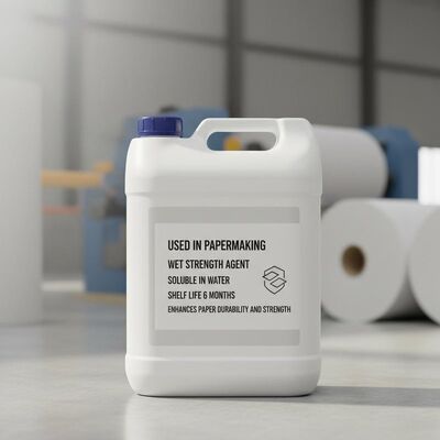 Buen precio Se utiliza en la fabricación de papel Agente de resistencia húmeda Soluble en agua con una vida útil de 6 meses Mejora la durabilidad y la resistencia del papel en línea