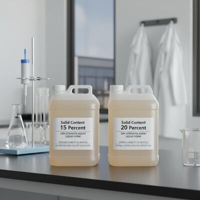 Buen precio Agente de resistencia en seco al 15 y 20 por ciento de contenido sólido con 6 meses de estabilidad de almacenamiento para la industria papelera en línea